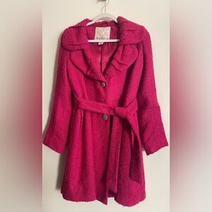Arden B Beautiful Pink Wool Coat